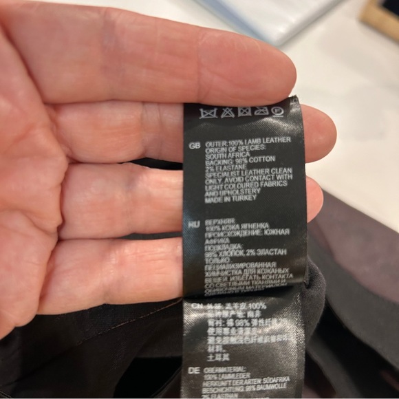 Reiss Lambskin Leggings - Picture 16 of 16